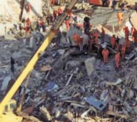 При обрушении дома в Москве пострадали гастарбайтеры