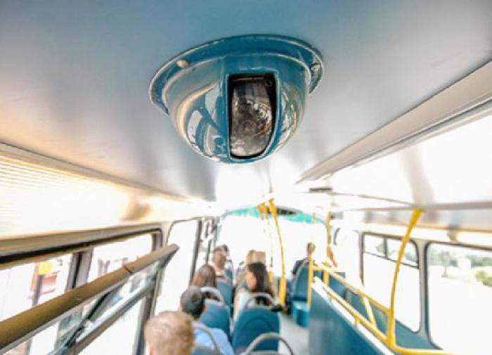 Видеокамера в автобусе