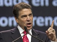 Техасский губернатор вступил в борьбу за пост номер один. perry