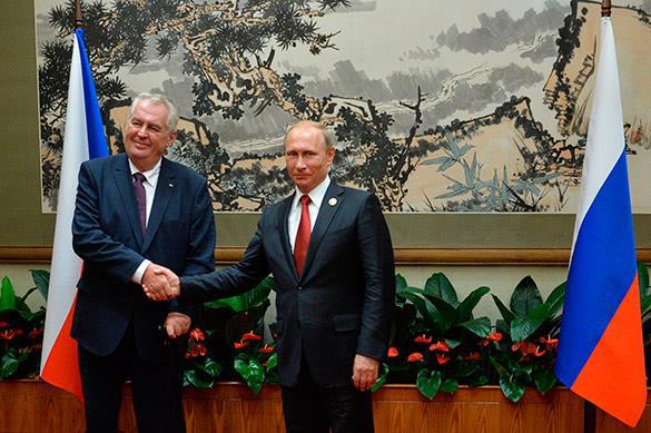 Милош Земан и Владимир Путин