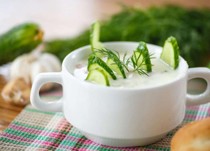 Огурцы и кефир