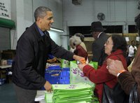 Обама отметил День благодарения вместе с семьей. obama