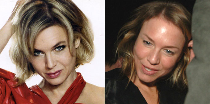 Звезды без макияжа. Рене Зельвегер