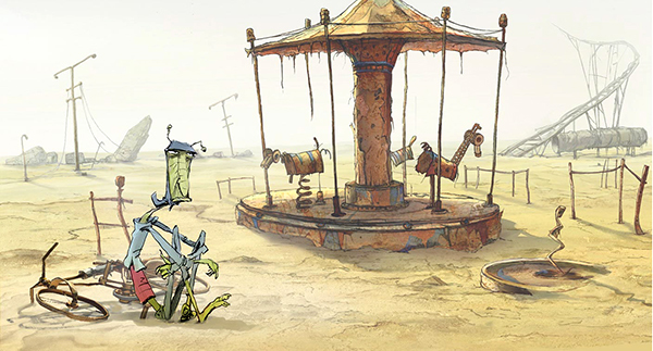 Кадры из мультфильма "Ку! Кин-дза-дза"