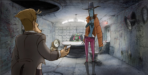 Кадры из мультфильма "Ку! Кин-дза-дза"