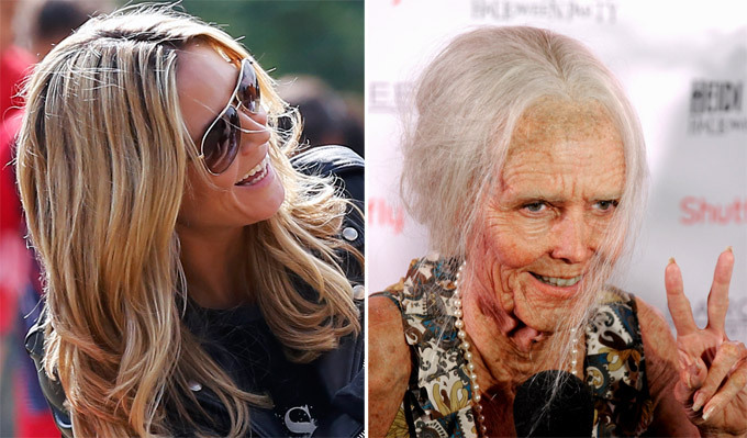 Хайди Клум превратилась в древнюю старушку