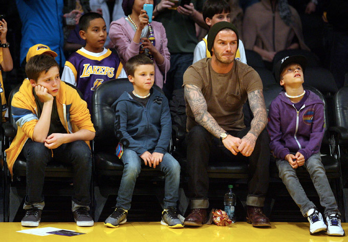 Дэвид Бекхэм. Звездные суперпапы