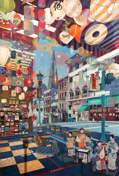 Гиперреалистические городские пейзажи