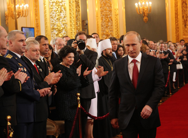 Владимир Путин официально вступил в должность президента РФ