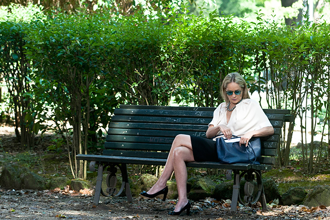 Шэрон Стоун на съемках нового фильма в Риме