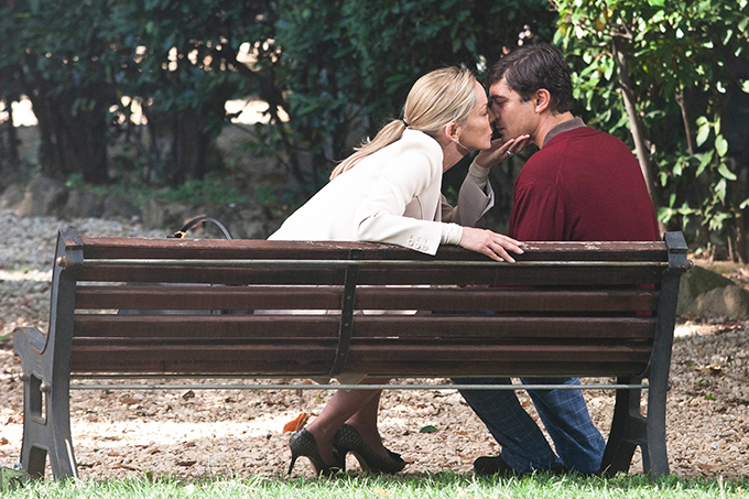 Шэрон Стоун на съемках нового фильма в Риме