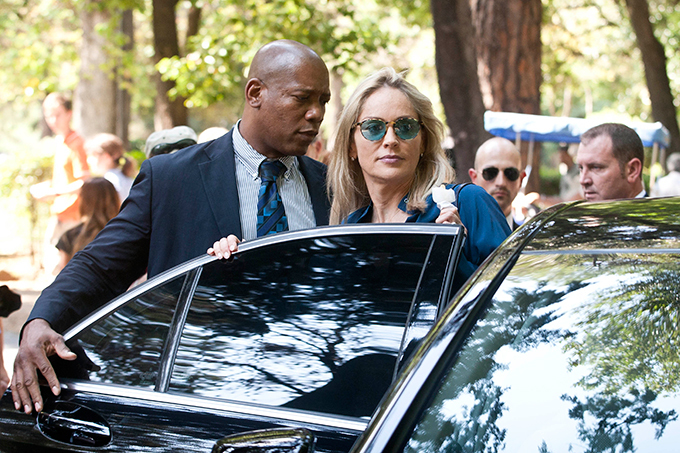 Шэрон Стоун на съемках нового фильма в Риме