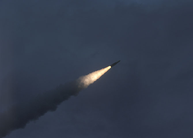 Зенитный ракетный комплекс "Бук". Залп по воздушной цели