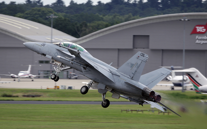 В небе над  Фарнборо