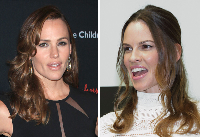 Две звезды: Найдите отличия. Дженнифер Гарнер и Хилари Суэнк