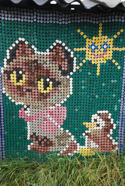 Мозаика из пробок