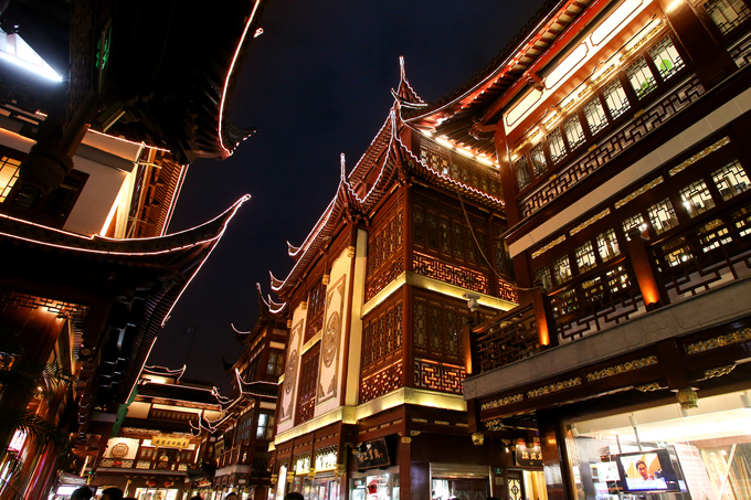 Ночной Шанхай