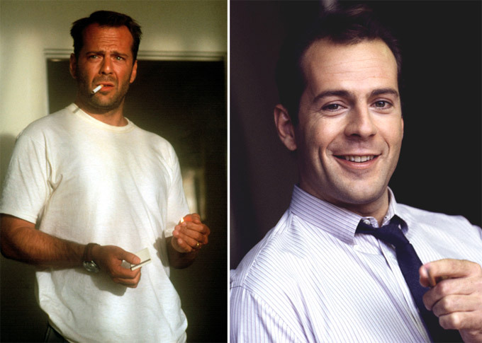 Брюс Уиллис на съемочной площадке и в быту