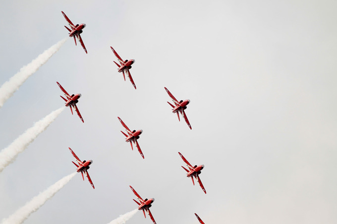 Пилотажная группа "Красные стрелы"