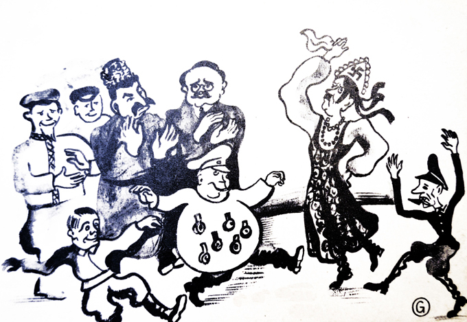 Гитлер в сарафане: карикатура или пропаганда?