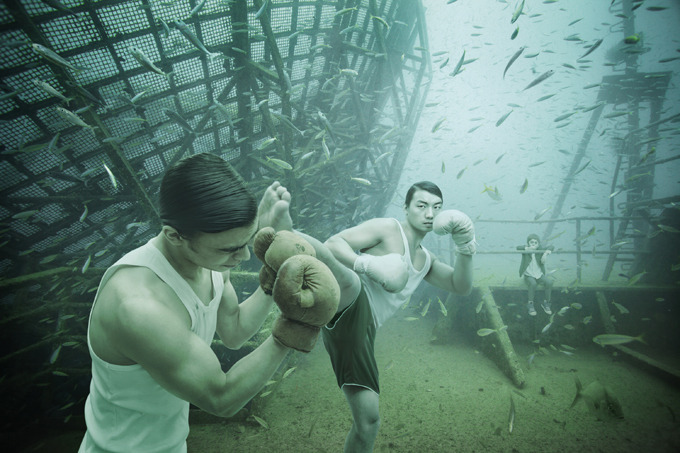 Подводная выставка на затонувшем судне