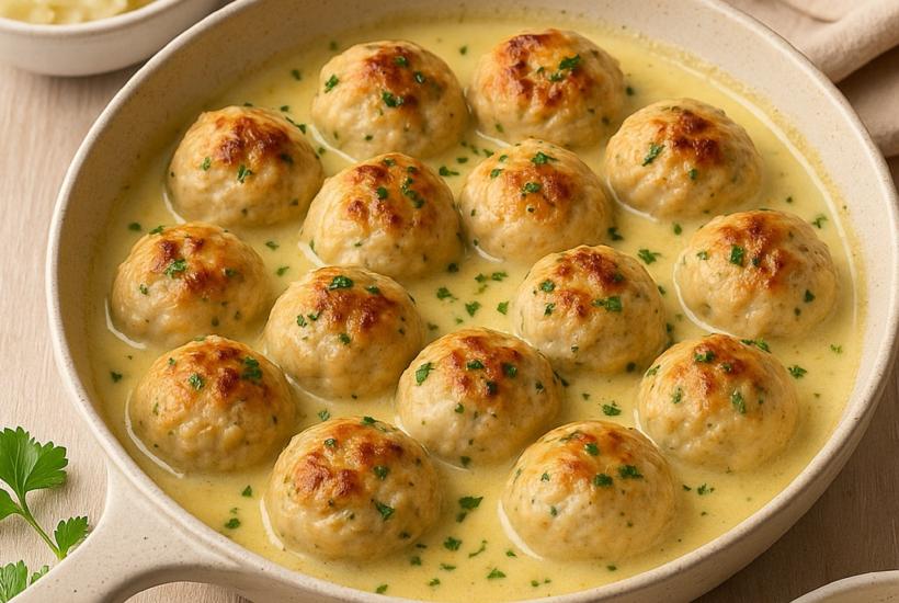 Фрикадельки в сливочном соусе