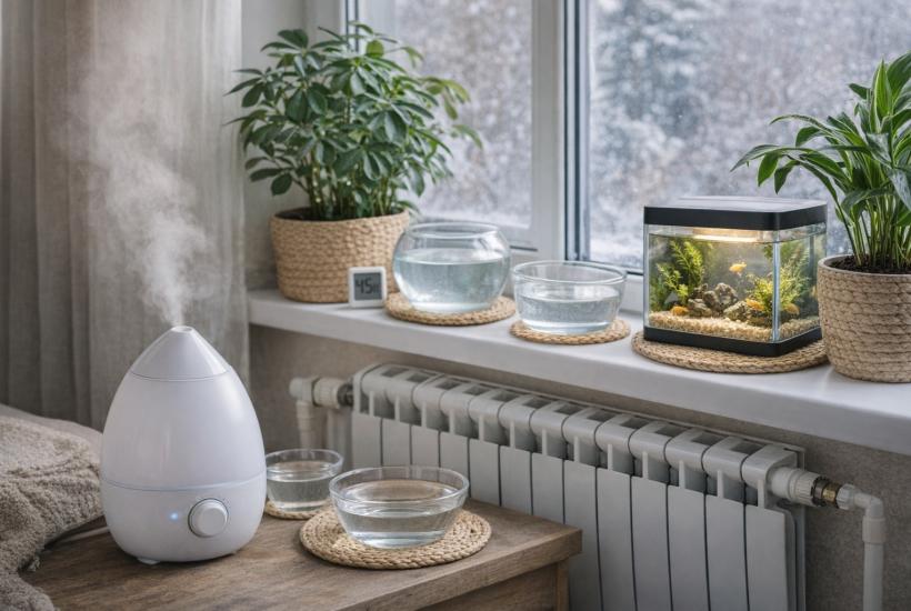Увлажнитель в комнате