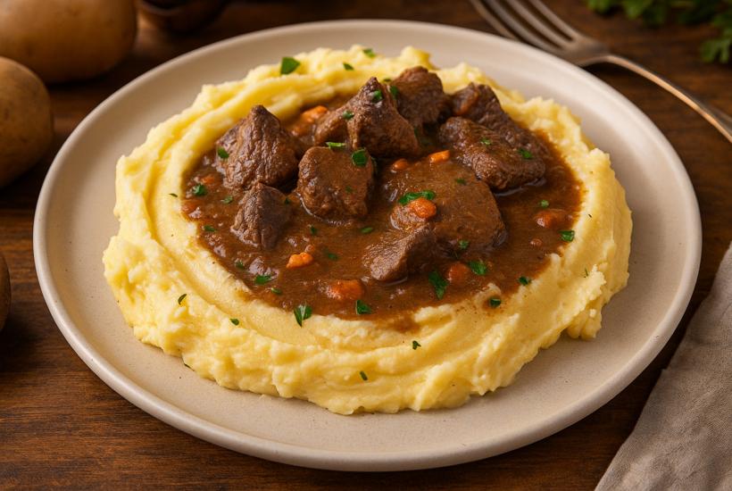 Картофельное пюре с мясом