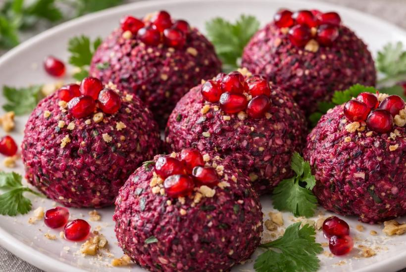 Грузинское пхали из свёклы