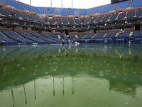 Матчи US Open перенесены из-за дождя. 