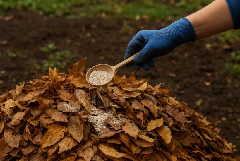 Удобрение из опавших листьев