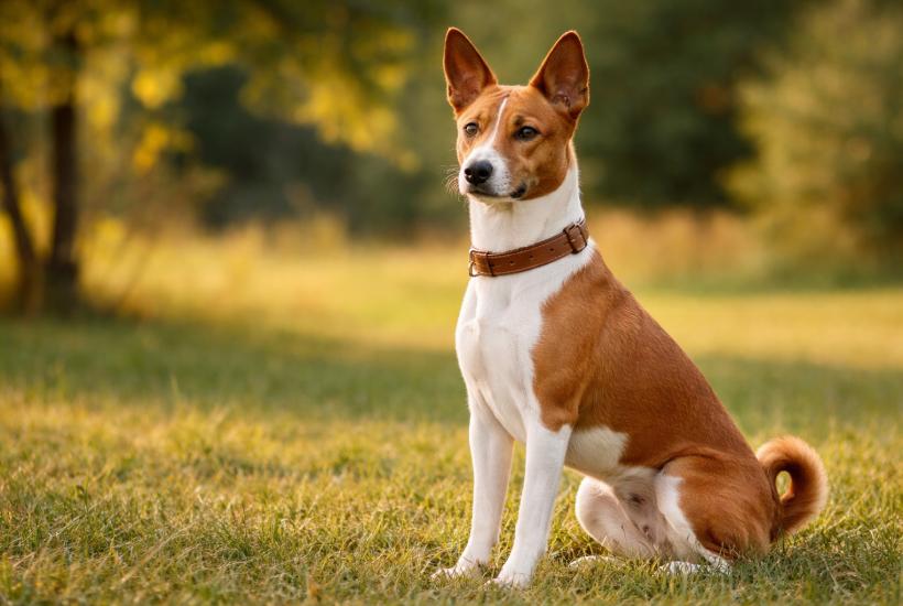 Басенджи на прогулке