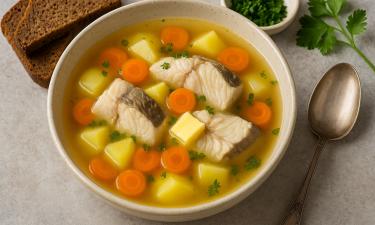 Русскую уху традиционно варят на воде с рыбой и картофелем — Allrecipes