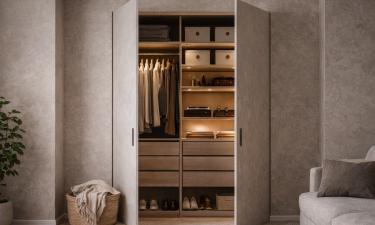 Шкафы исчезают, пространство дышит: гардеробная-невидимка помещается даже в хрущёвке