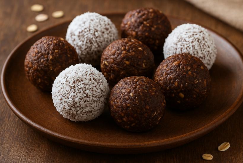 Домашние конфеты из овсяных хлопьев