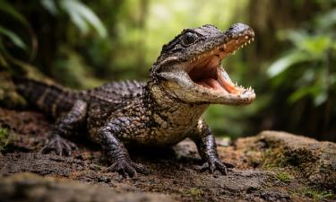 Африканский карликовый крокодил издает звук, похожий на мычание — IFLScience