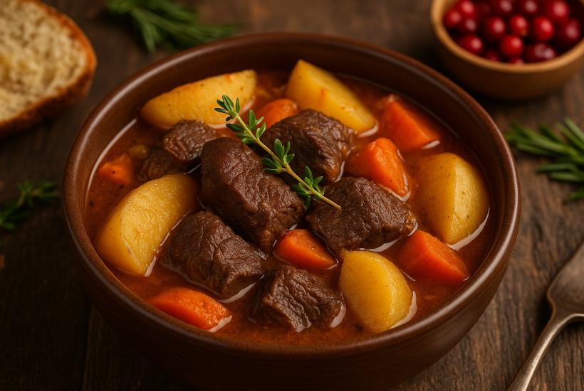 Рагу из дикого мяса с картофелем