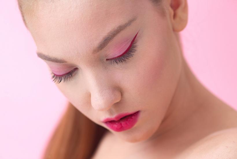 Макияж в розовых тонах