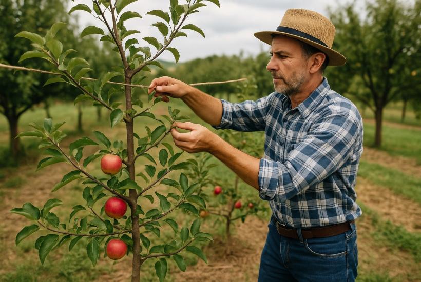 Стимуляция плодоношения яблони