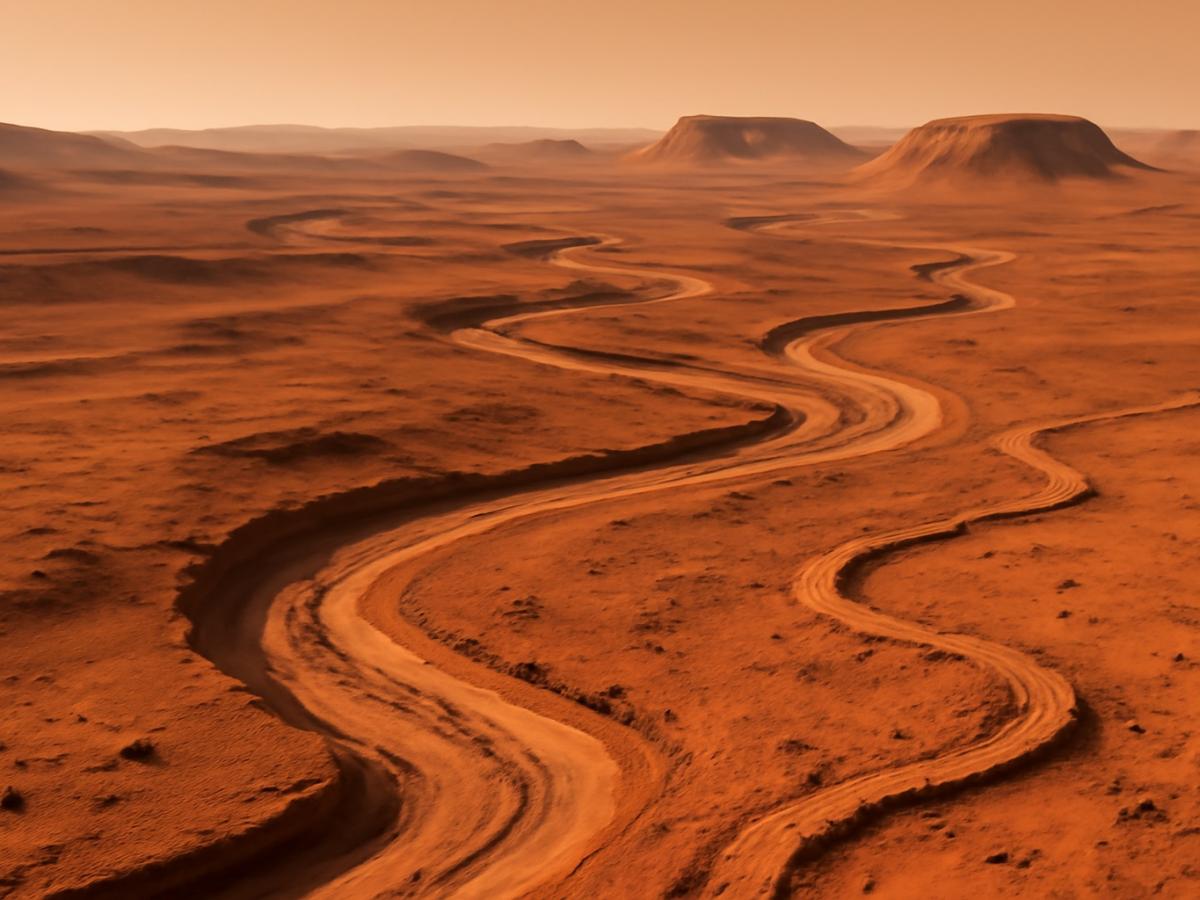 Марсианские дренажные системы превышают 100 тыс. км²  PNAS