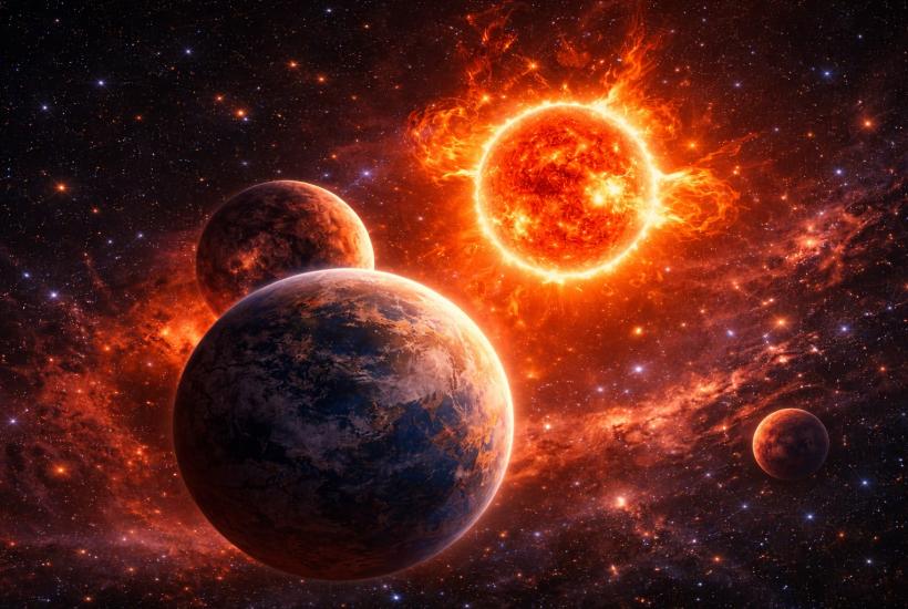 Экзопланеты у красного карлика