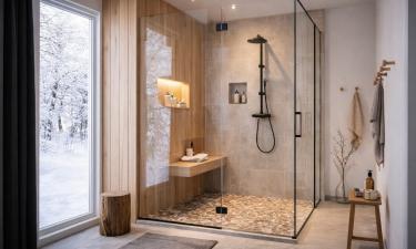 Открытый душ улучшает освещённость ванной комнаты — ouest-france