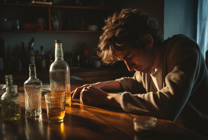 Страдающий алкоголизмом