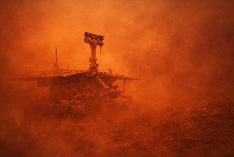 Марсоход в марсианской буре