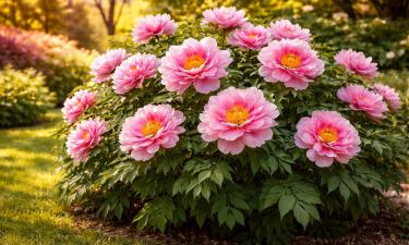 Древовидный пион живёт на одном месте до 100 лет