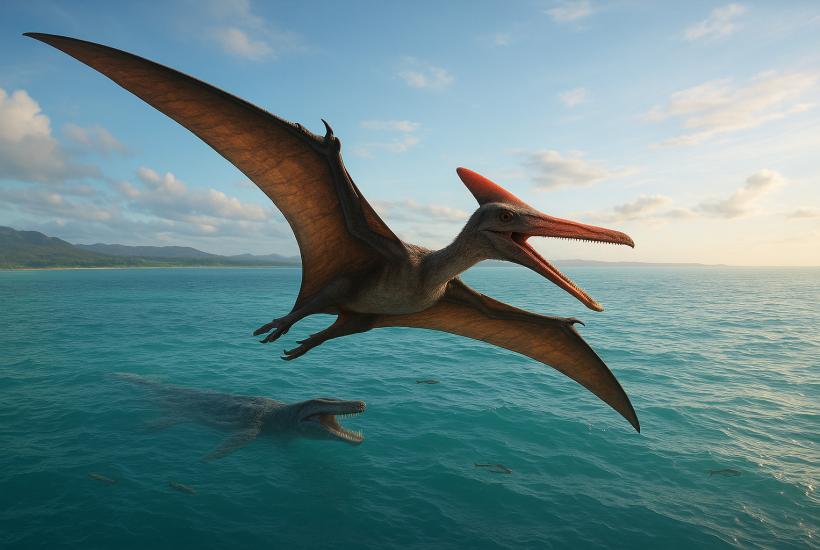 Птерозавр над морем Эроманга