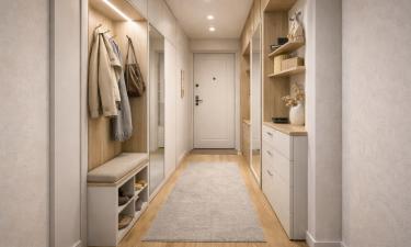 Коридор в хрущевке обычно имеет ширину 100–120 см