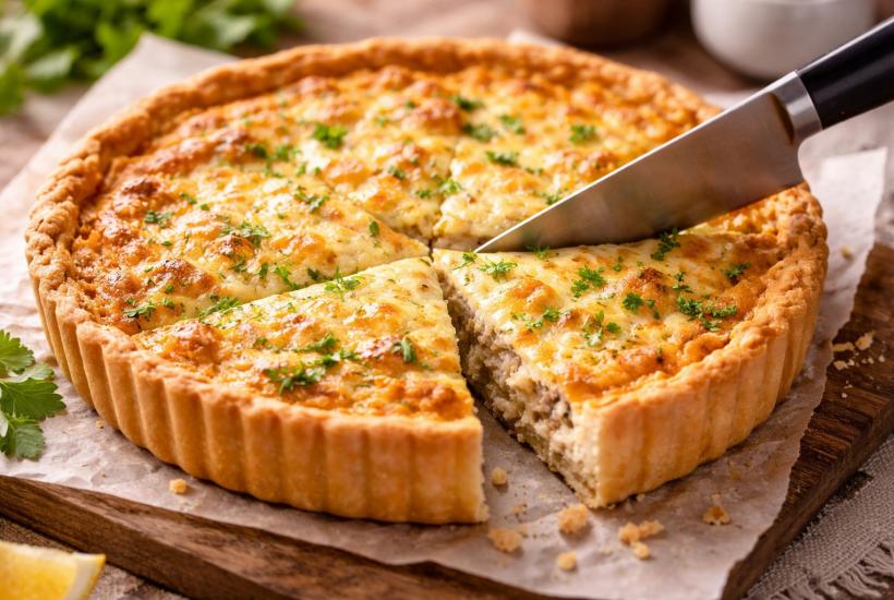 Киш с тунцом