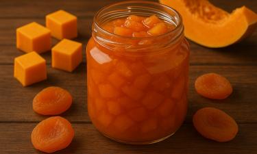 Осенний рецепт варенья из тыквы и кураги превращается в янтарное чудо: всё дело в финальном штрихе