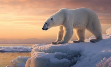 Белый медведь выдерживает морозы до –40 °C благодаря жиру и меху — Fanpage